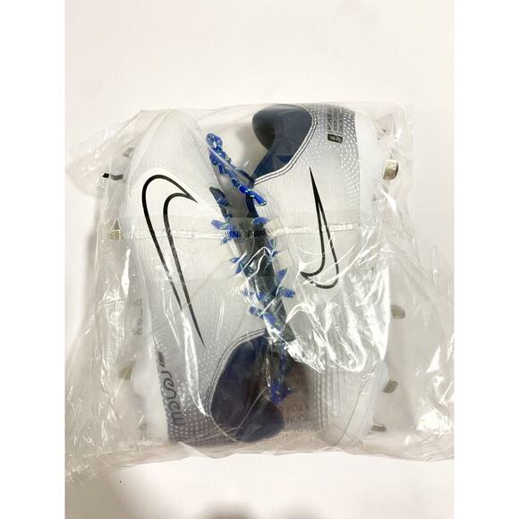 Nike Hyperdiamond 4 Pro Cleats Women’ 8 White Blue Metal Fastpitch Softball NWT - Picture 5 of 11